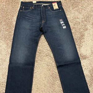 Levi's 501 Straight Leg Button Fly Blue